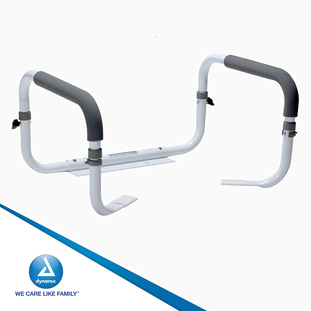 Dynarex Toilet Safety Rail - Attaches to Your Toilet - Stand Assist - Senior.com Toilet Safety Frames