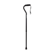 Dynarex Offset Cane - Lightweight Aluminum - Soft Comfy Handle - Senior.com Canes