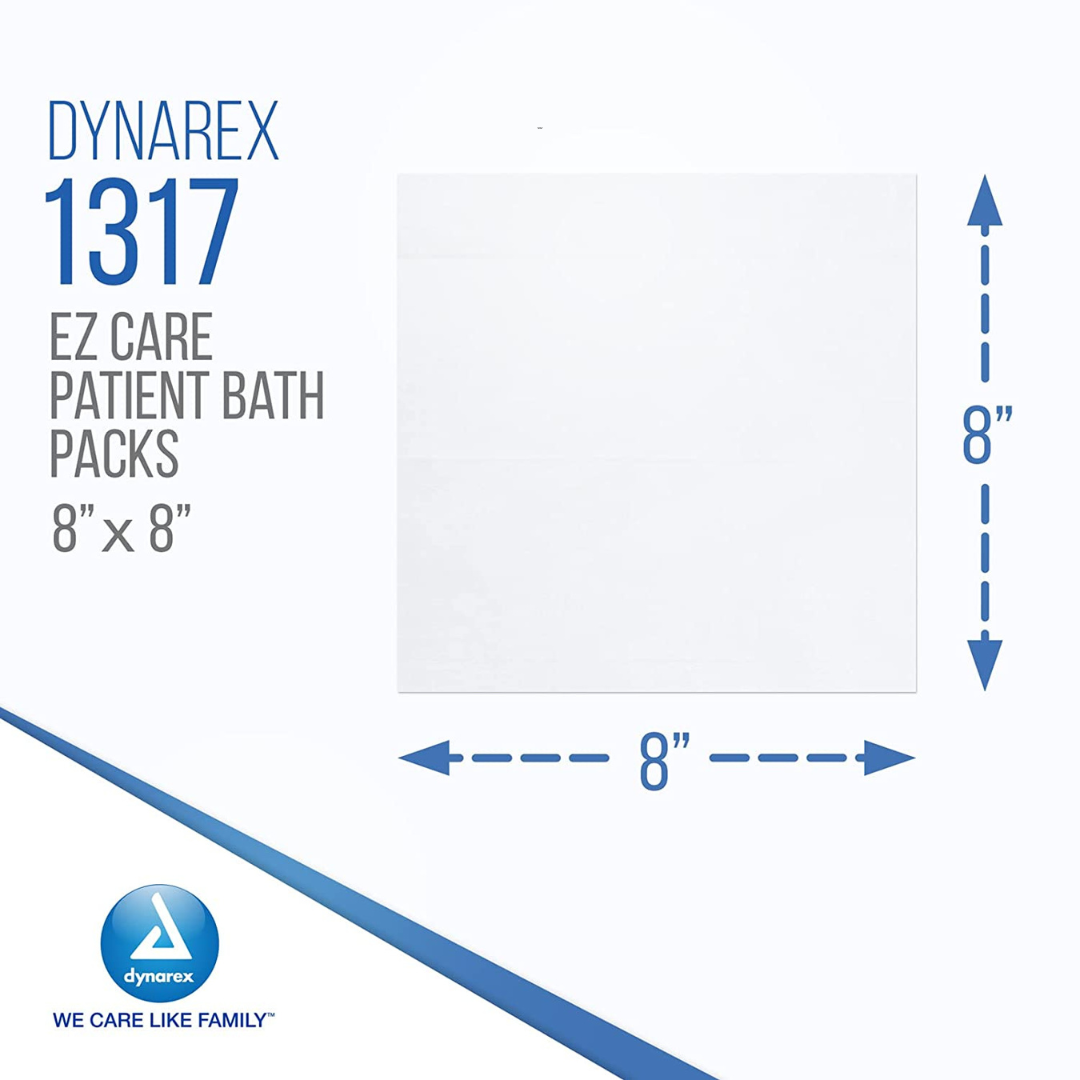 Dynarex Ez Care Patient Bath Packs No Rinse Cleansing Washcloths