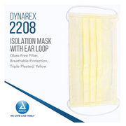 Dynarex Procedure and Isolation Face Masks - Flexible Latex Free - Senior.com Surgical Style Masks