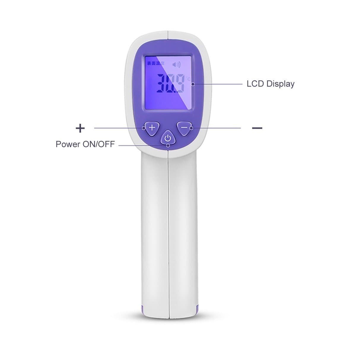 No Touch Infrared Digital Forehead/Surface Thermometer  - 1 Second Response Time - Senior.com Infrared Thermometers