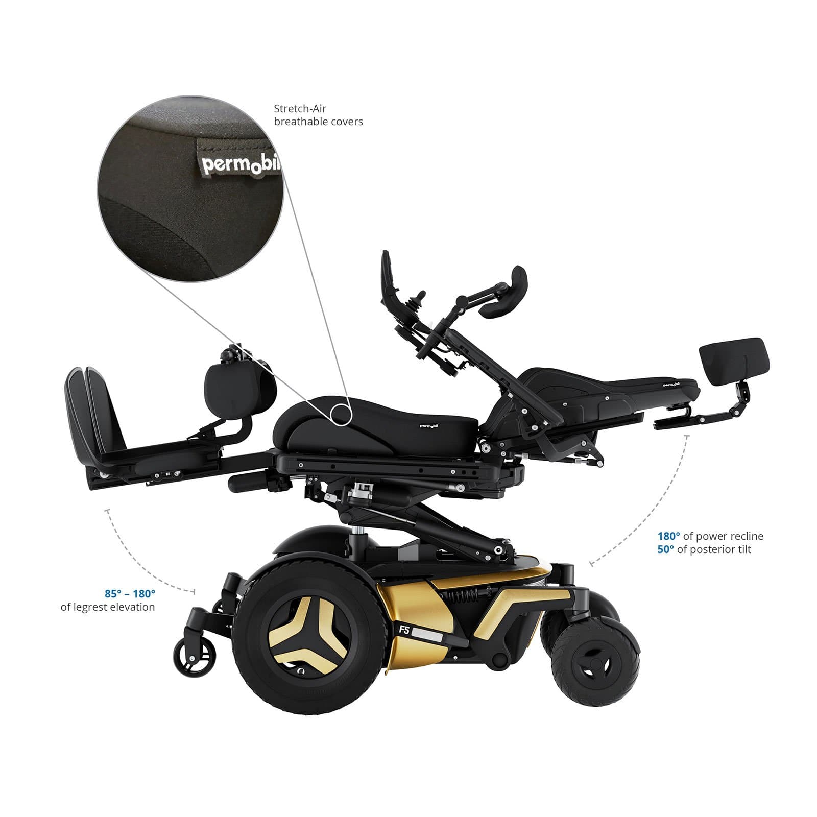 Permobil 2019 F5 Corpus VS Superior Power Standing Wheelchair - Senior.com Power Chairs