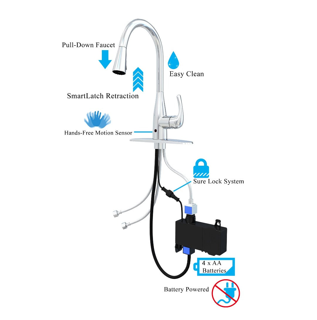 Newest Flow Motion Activated Kitchen Faucet