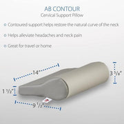 Core Products Ab Contour Pillow Vinyl Cover - Open box - Senior.com Neck Support