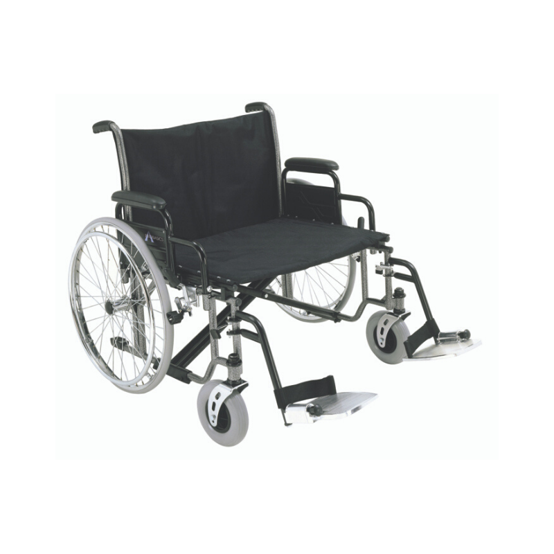 ProBasics Extra-Wide K0007 Bariatric Wheelchair with Swing Away Footrests - 700 lbs Capacity - Senior.com wheel