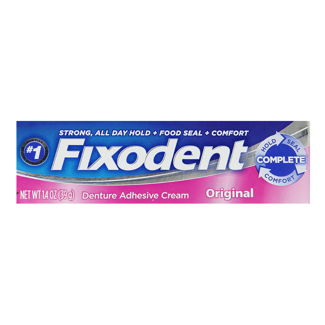 Fixodent Original Denture Adhesive Cream 1.4 Oz - Senior.com Denture Adhesives