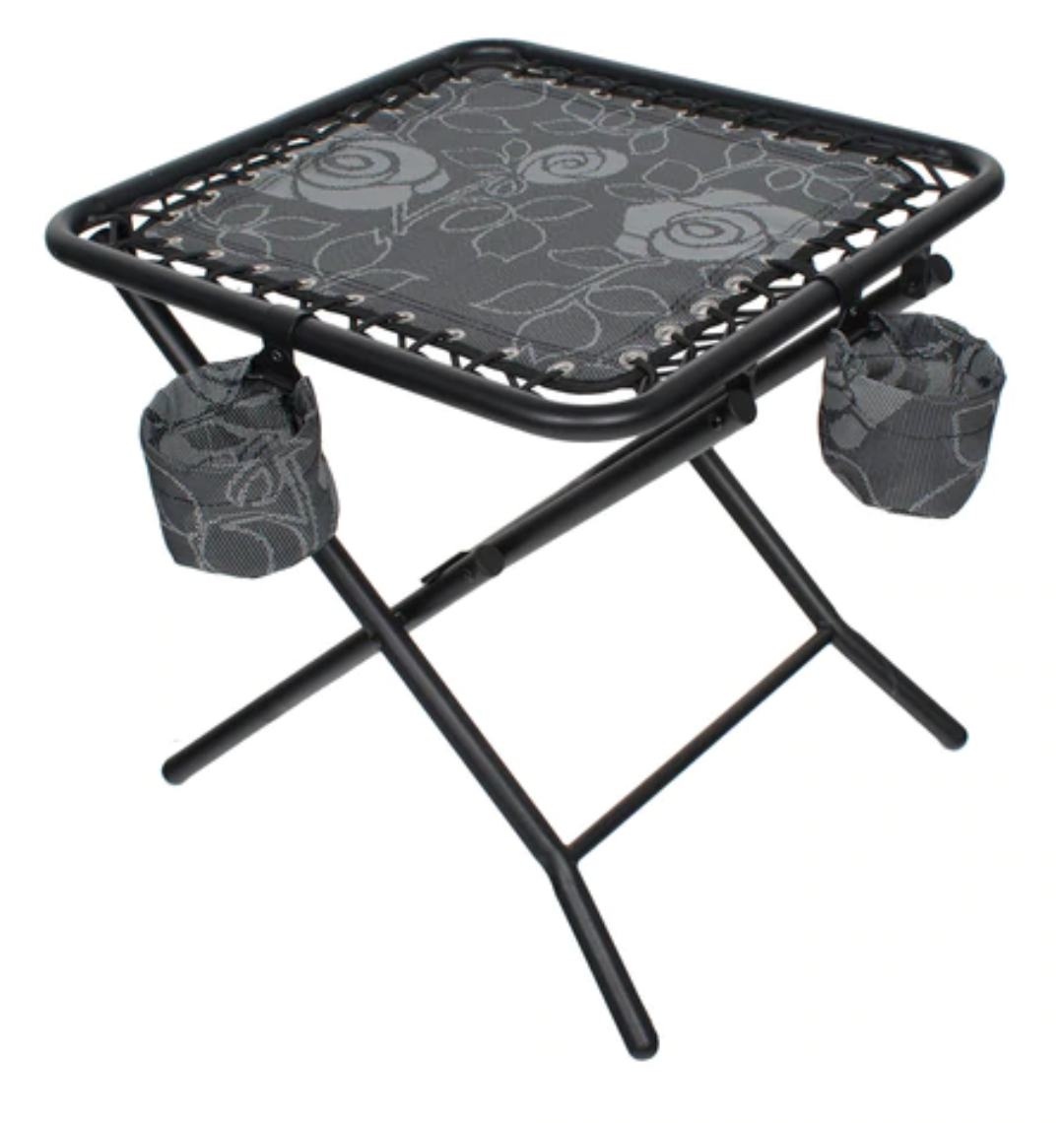 Bliss Hammocks Foldable Side Table w/ Detachable Cup Holder