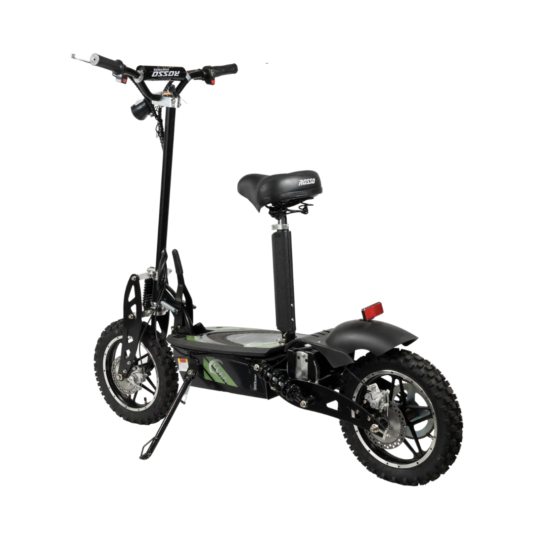 GIO Rosso Cobra Stand-Up Foldable Electric Scooter with Seat - Senior.com Electric Scooters