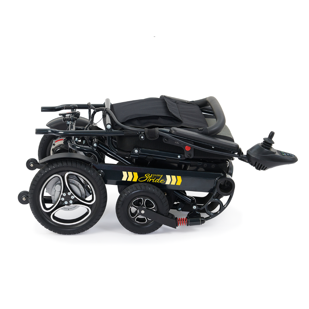 Golden Tech Stride Aluminum Foldable Travel Power Wheelchair - Senior.com Power Chairs