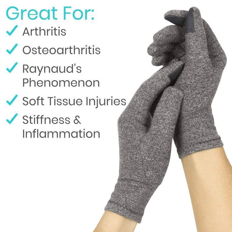 Vive Health Full Finger Arthritis & Carpal Tunnel Gloves - Pair - Senior.com Arthritis Gloves