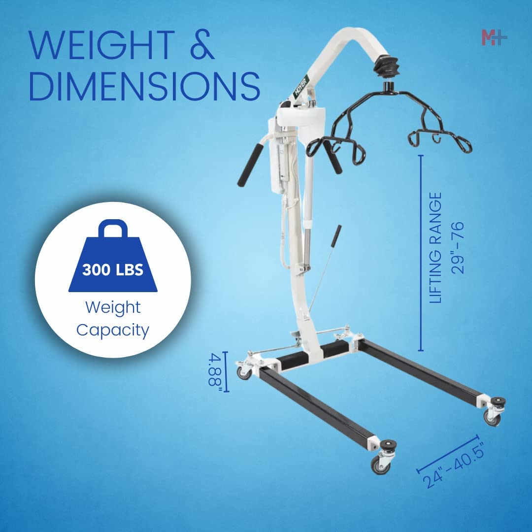 Hoyer Deluxe Power Lifter Bariatric Patient Lift with 6-Point Cradle - Senior.com Patient Lifts
