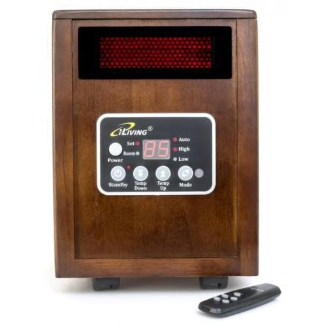 iLIVING Infrared Portable Space Heater with Dual Heating System - Senior.com Heaters & Fireplaces