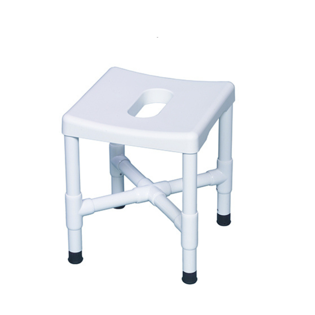 IPU Bariatric PVC Shower Chair Bath Bench - White - Senior.com PVC Shower Chairs