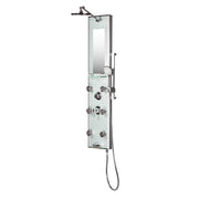 Pulse Shower Spa Kihei II Luxury System with Silver Glass and Chrome Hardware - Senior.com Shower Systems