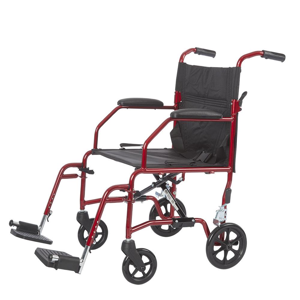 Lifestyle Mobility Aids Super Lite 19" Aluminum Companion Transport Chair - Senior.com Transport Chairs