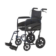 Lifestyle Mobility Aids 19" Companion Transport Chair with Folding Back - Senior.com Transport Chairs