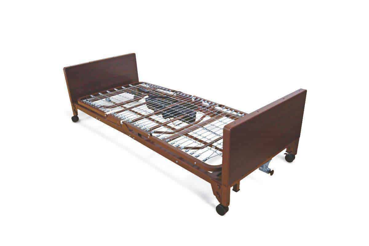Medline Basic Low Full-Electric Light Bed Frame Only - Senior.com Bed Packages