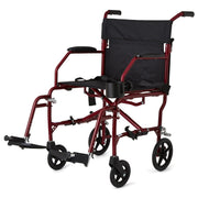 Medline Ultralight Folding Transport Chair - Weighs Only 14.8 lbs - Senior.com Transport Chairs