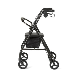 Medline Standard Steel Folding Rollator - Rolling Walker - All Colors