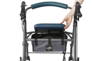 Medline Standard Steel Folding Rollator with Microban Treatment - Senior.com Rollators