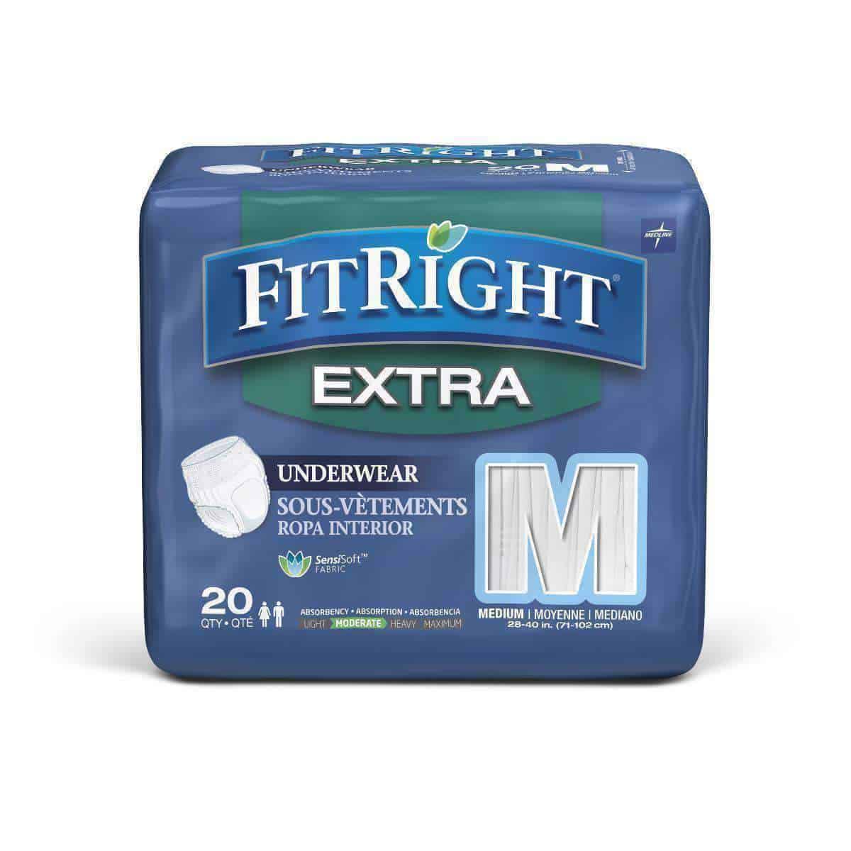 FitRight Protect Extra Protective Unisex Underwear - Case of 80 - Senior.com 
