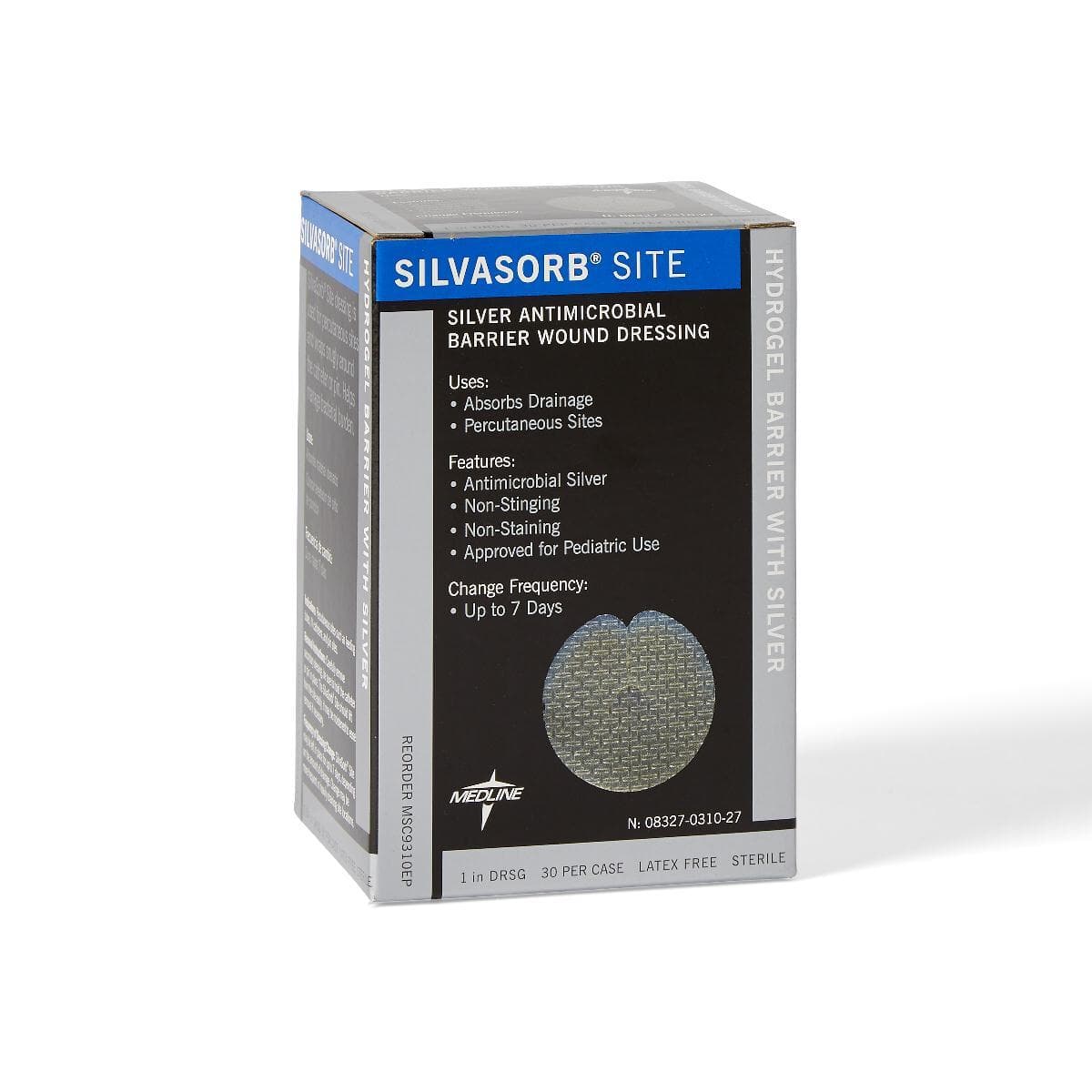 Medline SilvaSorb Site Silver Antimicrobial Barrier Wound Dressing - Senior.com Gel Dressings
