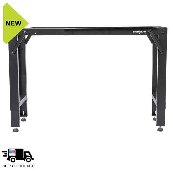 Montezuma Adjustable Steel Frame Work Bench - 4, 5 or 6 Foot Adjustments - Senior.com workbench