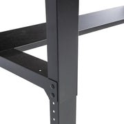 Montezuma Adjustable Height Steel Workbench w/ Pegboard Back Wall - Senior.com Workbenches
