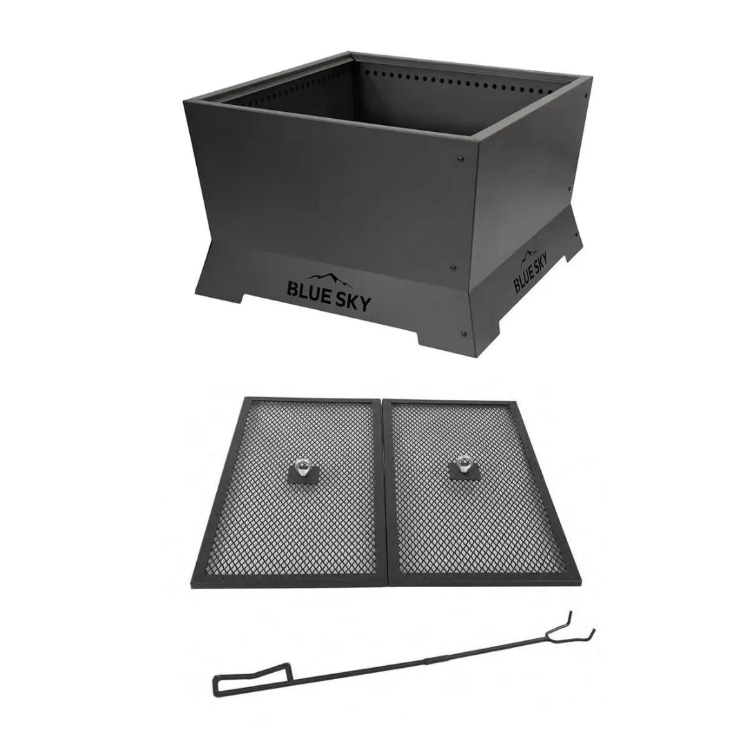 Blue Sky Outdoors 28" Square Mammoth Patio Smokeless Fire Pit