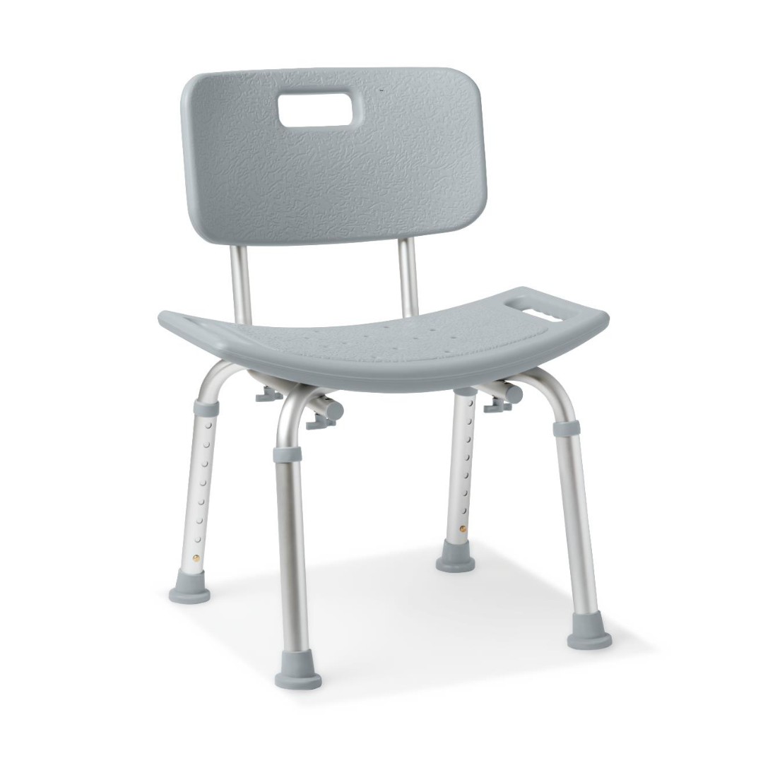 Medline Aluminum Lightweight Bath Benches with Nonslip Suction Cup Tips - Senior.com Bath Benches & Seats