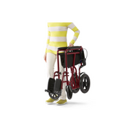 Medline Basic Aluminum Transport Chair with 12" Wheels - Senior.com Transport Chairs