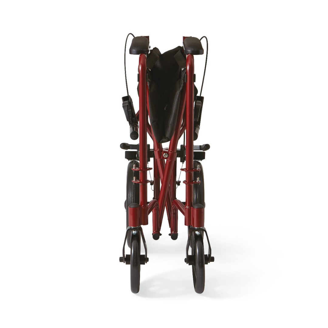Medline Basic Aluminum Transport Chair with 12" Wheels - Senior.com Transport Chairs