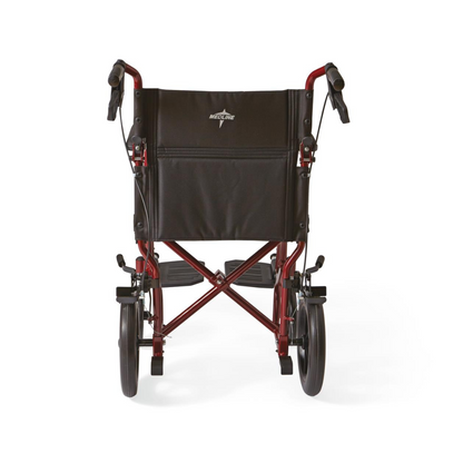 Medline Basic Aluminum Transport Chair with 12" Wheels - Senior.com Transport Chairs