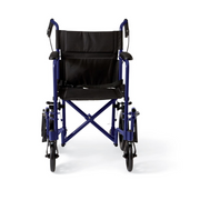 Medline Basic Aluminum Transport Chair with 12" Wheels - Senior.com Transport Chairs