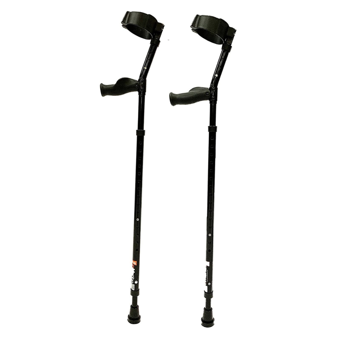In-Motion Forearm Crutches with Spring Assist & Ergonomic Grips - Senior.com Forearm Crutches