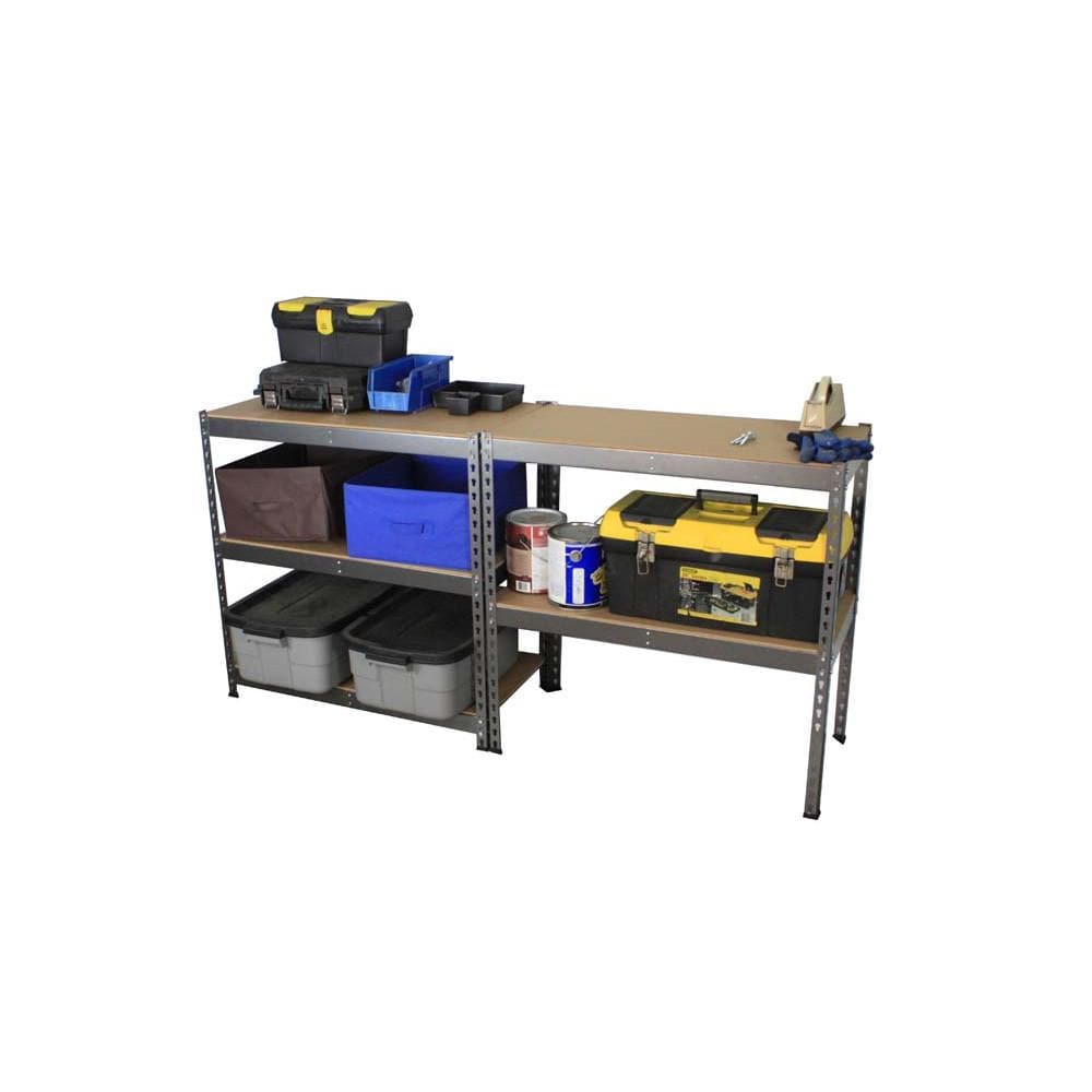 SafeRacks Modular Garage Shelving Racks Free Standing 3 Sizes