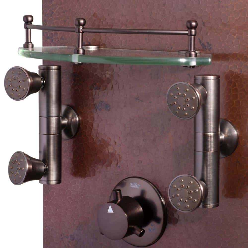 Pulse ShowerSpas Mojave Panel with 8" Rain Showerhead & 8 Body Spray Jets - Senior.com Shower Systems