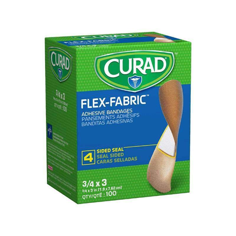 CURAD Fabric Adhesive Bandages-FABRIC, 3/4"X3" Box of 100 - Senior.com 