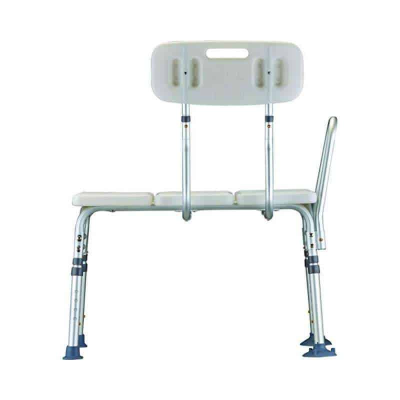 NOVA Medical Portable Bath Transfer Bench - White - Senior.com Transfer Equipment