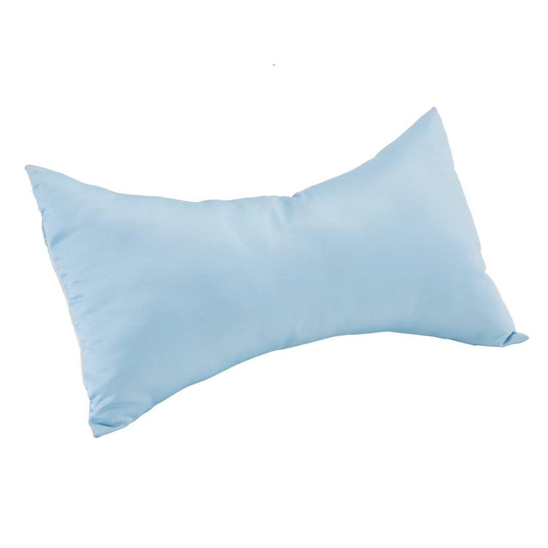 Nova Medical Butterfly Shaped Head & Neck Pillow with Removable Light Blue Satin Cover - Senior.com Cervical Pillows