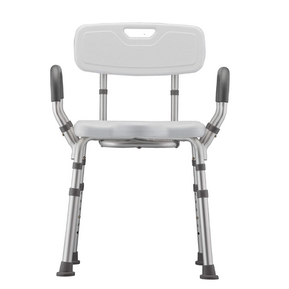 Nova Medical Bath Seat with Arms & U-Shaped Cutout - Senior.com Bath Benches & Seats