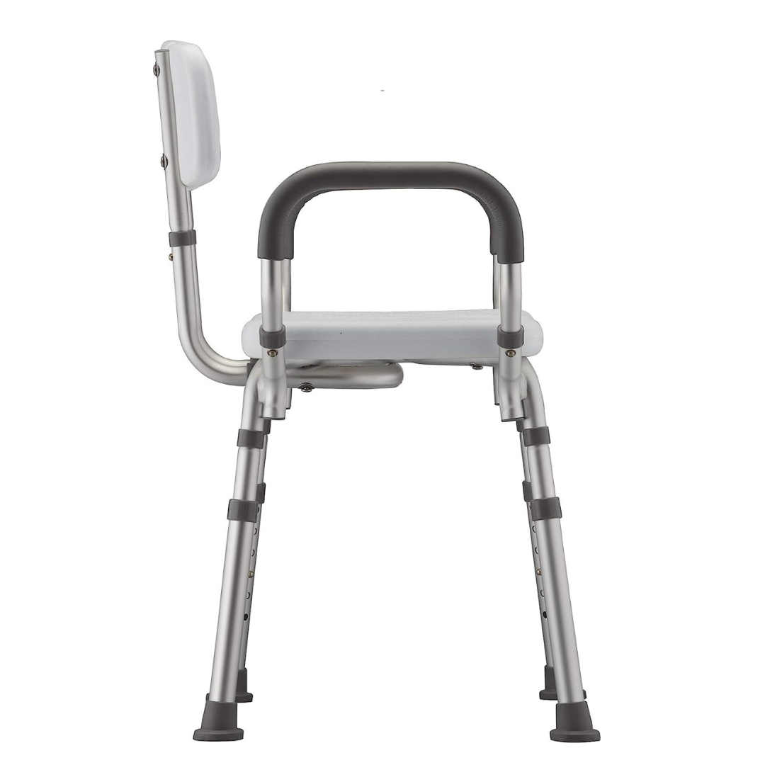 Nova Medical Bath Seat with Arms & U-Shaped Cutout - Senior.com Bath Benches & Seats
