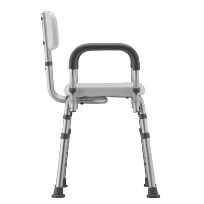 Nova Medical Bath Seat with Arms & U-Shaped Cutout - Senior.com Bath Benches & Seats