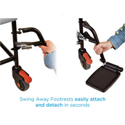 Nova Medical Drop-Arm Transport Chair Commode with Wheels - Senior.com Commodes