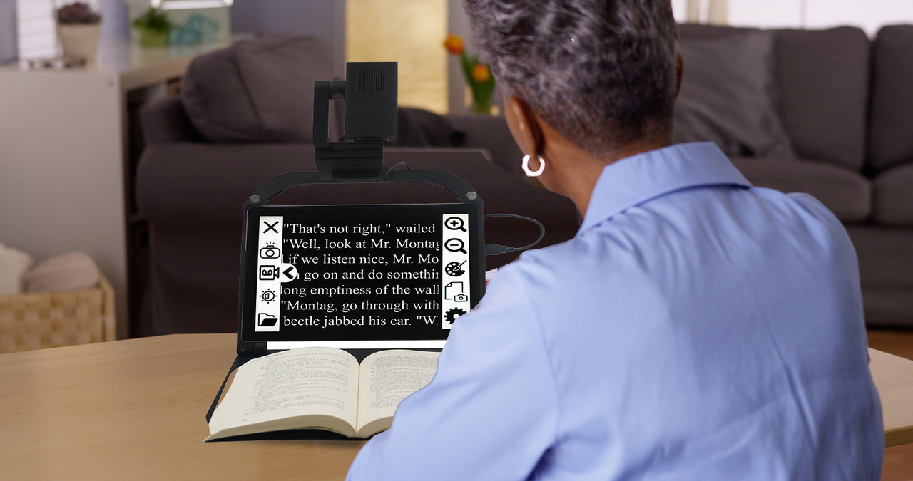 Freedom Scientific ONYX PRO Video Magnifier with OCR - Senior.com Vision Enhancers