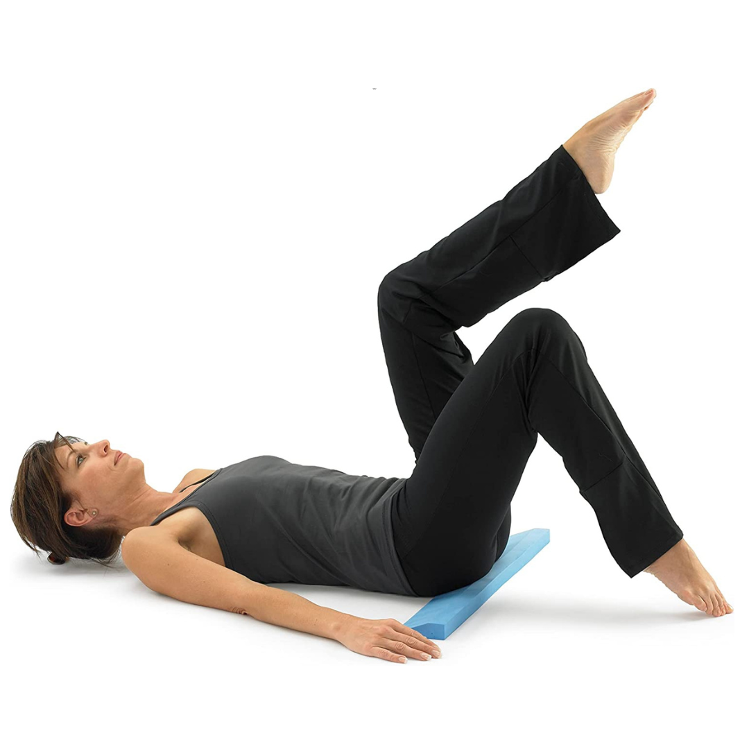 OPTP Lightweight Pilates & Yoga Wedge - Blue - Senior.com Yoga Products