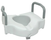 ProBasics Raised Toilet Seat with Lock and Padded Arms - Senior.com Raised Toilet Seats
