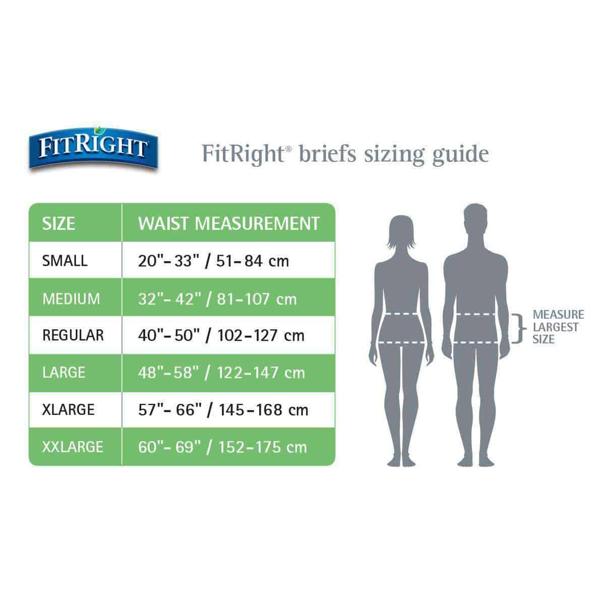 FitRight Extended Wear Stretch Briefs With Tab Closure, Size 2
