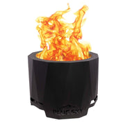 Blue Sky Large Peak Patio Fire Pit with Ash Tray, Smoke Screen and Poker - Senior.com Fire Pits