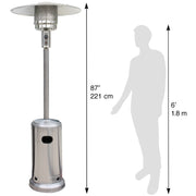 Blue Sky Outdoor Stainless Steel Gas Patio Heater 48,000 BTU - Senior.com Heaters & Fireplaces